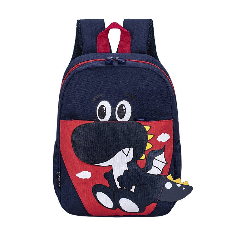 kids school  bag ( Dino navy blue )