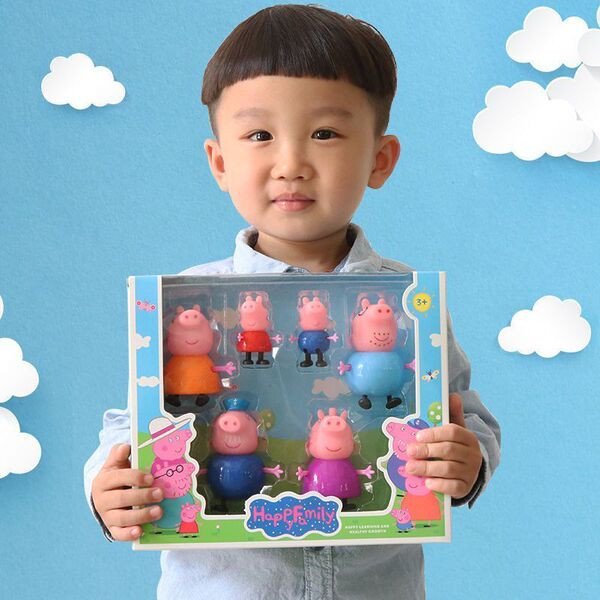 peppa pig family Action Figure 6 sets