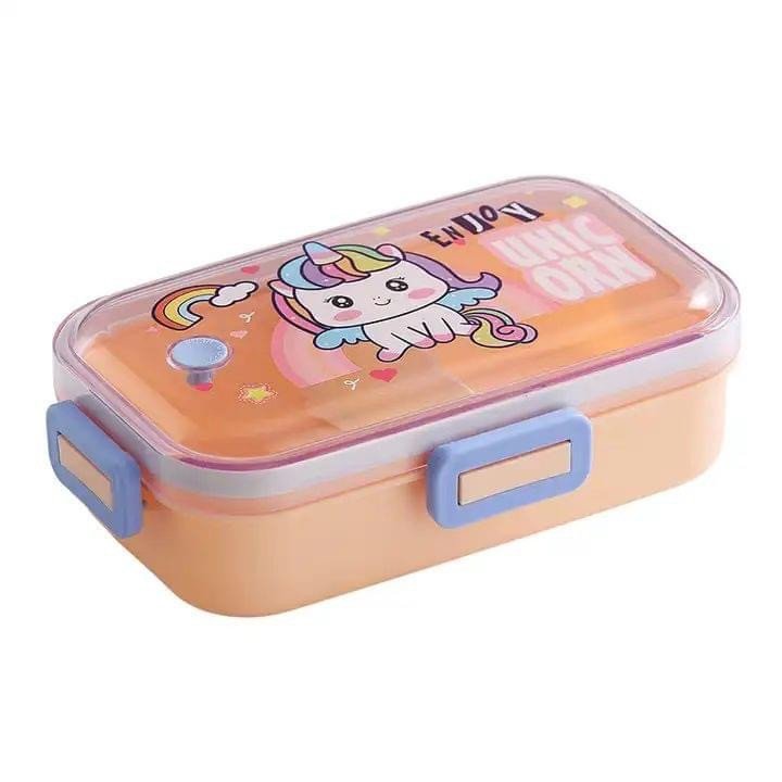 Kids Tiffin Box unicorn -2 ( Pink )