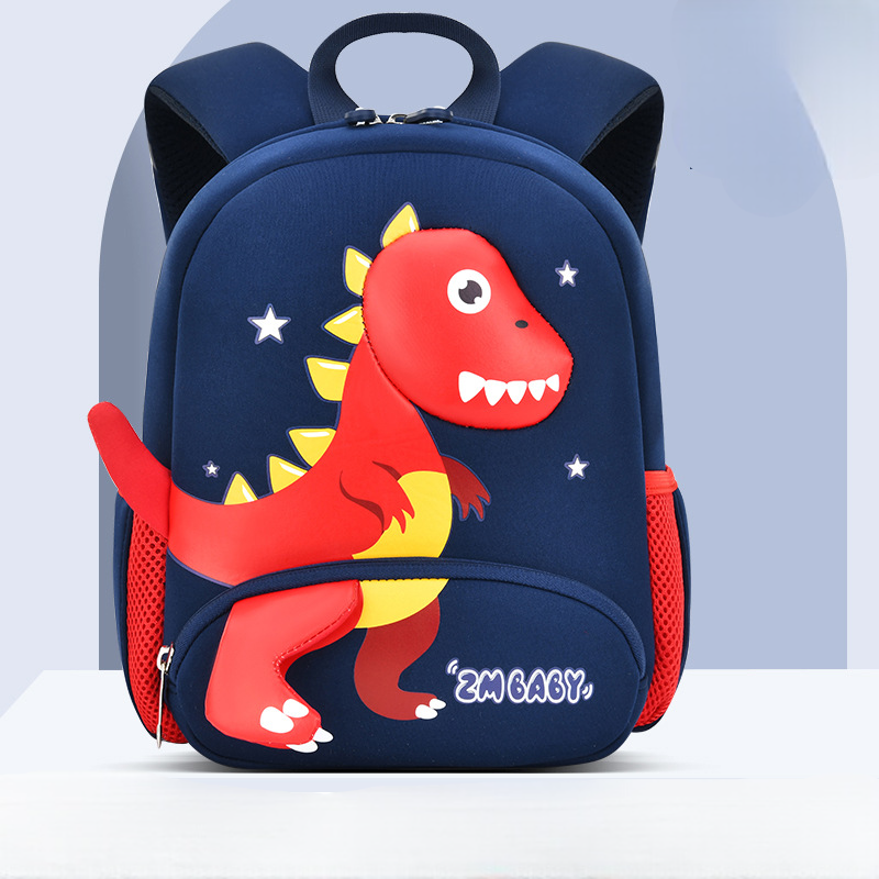 Dino kids school bag (Red)