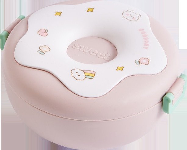 Kids Tiffin Box ( Donut Pink )