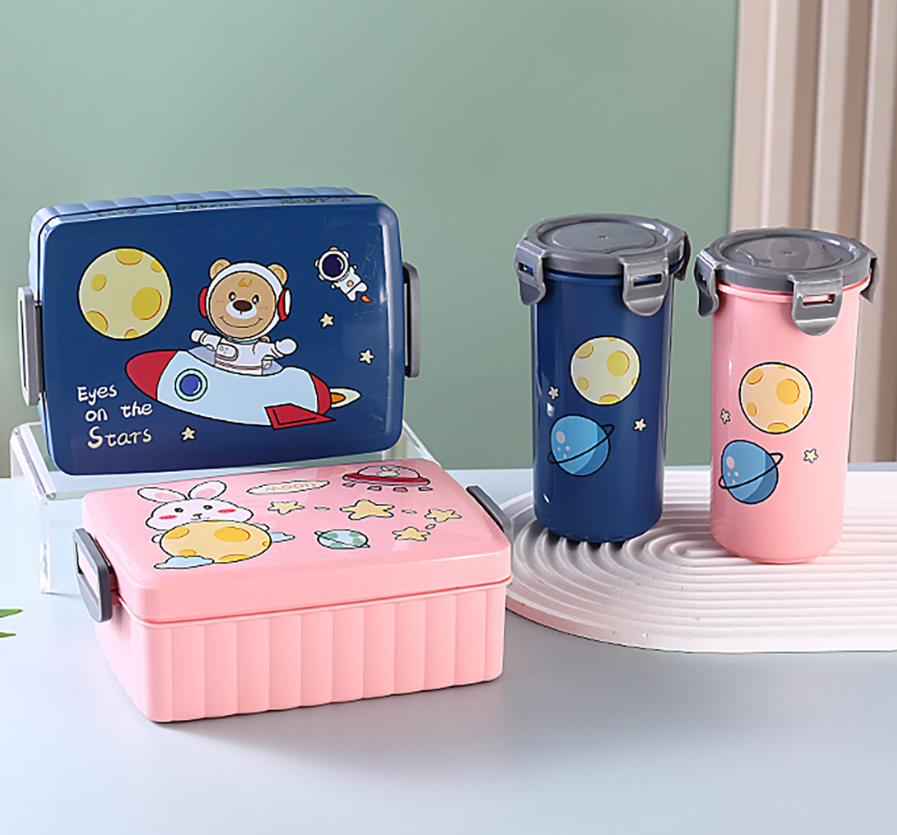 Space Waterpot & Tiffin Box combo