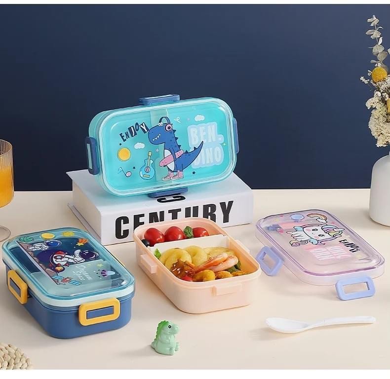 Kids Tiffin Box Dino (Sky )