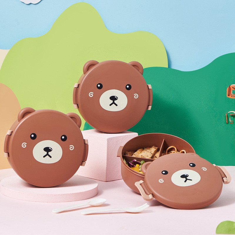 Bear Tiffin Box ( Fork & Spoon Included )